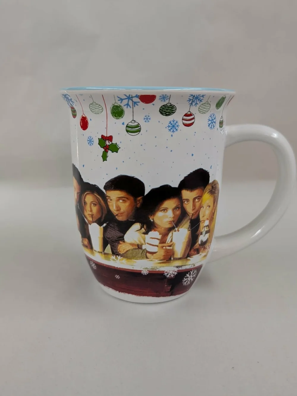 FRIENDS Ceramic Mug - White Exterior with Tan Handle
